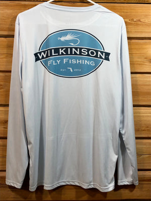 A Wilkinson Fly Fishing Logo Long Sleeve Performance Shirt