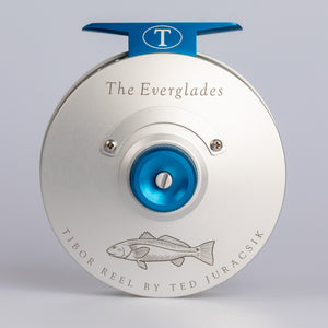 Tibor Reels - The Everglades - Frost Silver - Custom Redfish Engraving