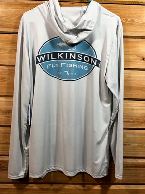 A Wilkinson Fly Fishing Logo Long Sleeve Performance Hoody