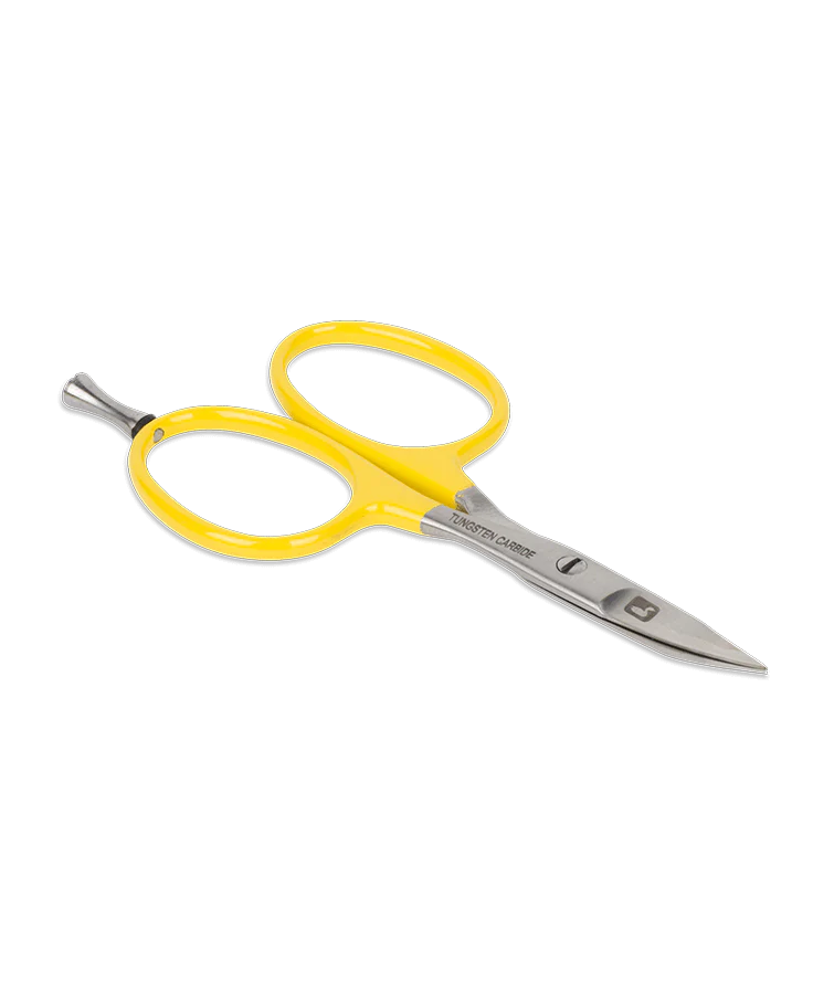 Loon Outdoors Tungsten Carbide Curved All Purpose Scissors w/ Precision Peg