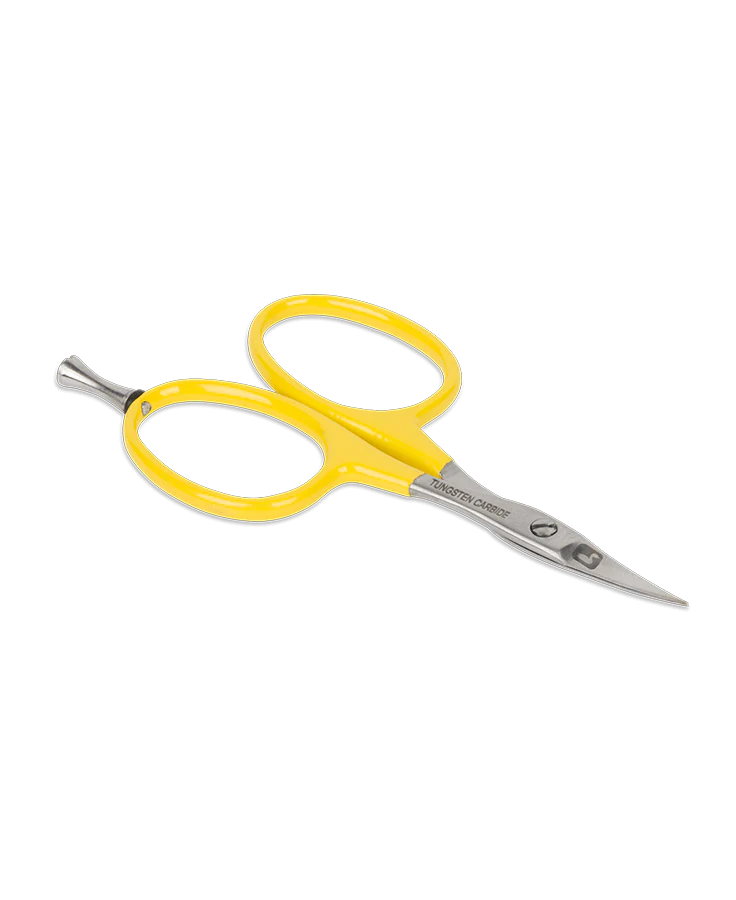 Loon Outdoors Tungsten Carbide Curved Micro Tip Scissors w/ Precision Peg