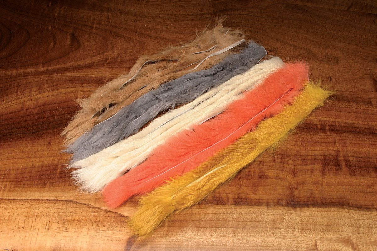 Hareline Natural and Dyed Rabbit Strips