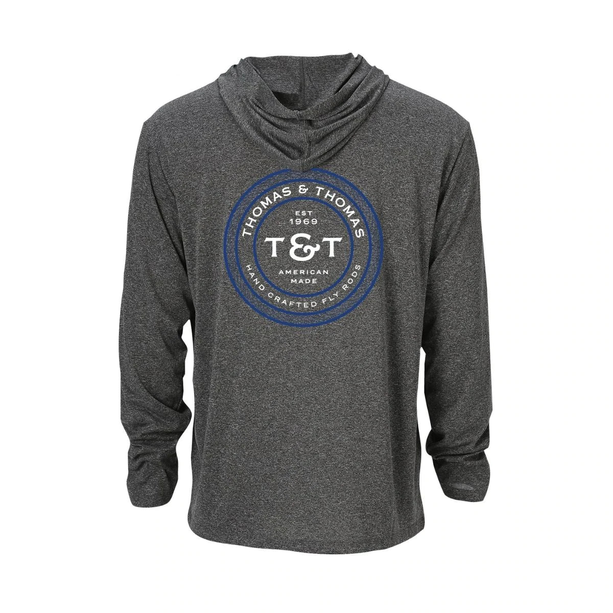 Thomas & Thomas Athletic Gray Heather L/S Sun Hoody