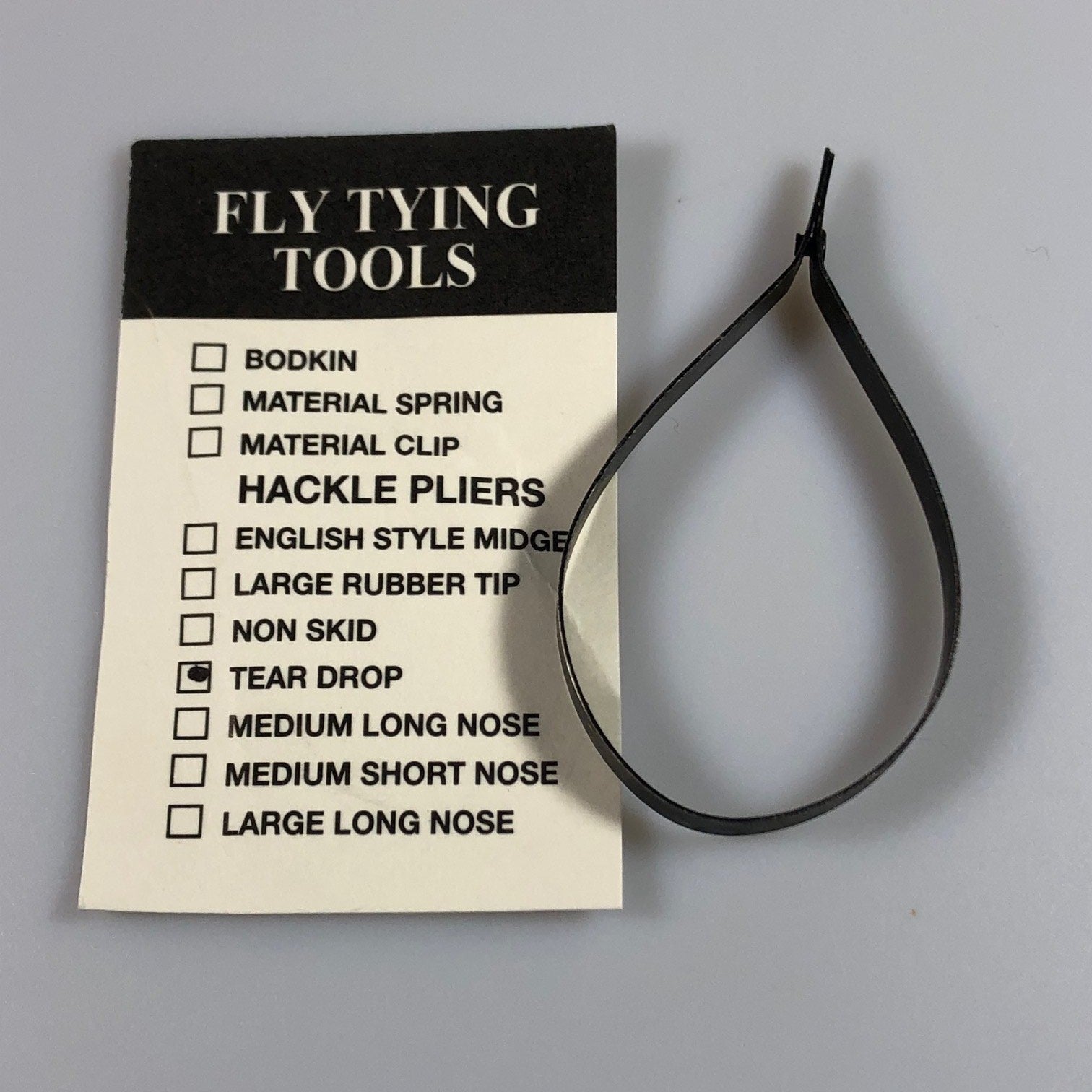 Fly Tying Tools Tear Drop Hackle Pliers