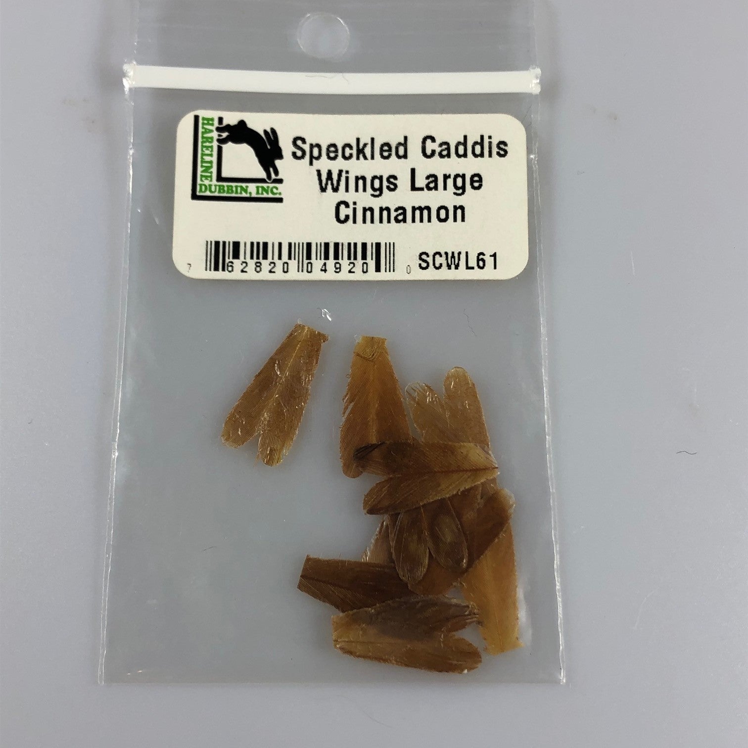 Speckled Caddis Wings, Large, Cinnamon