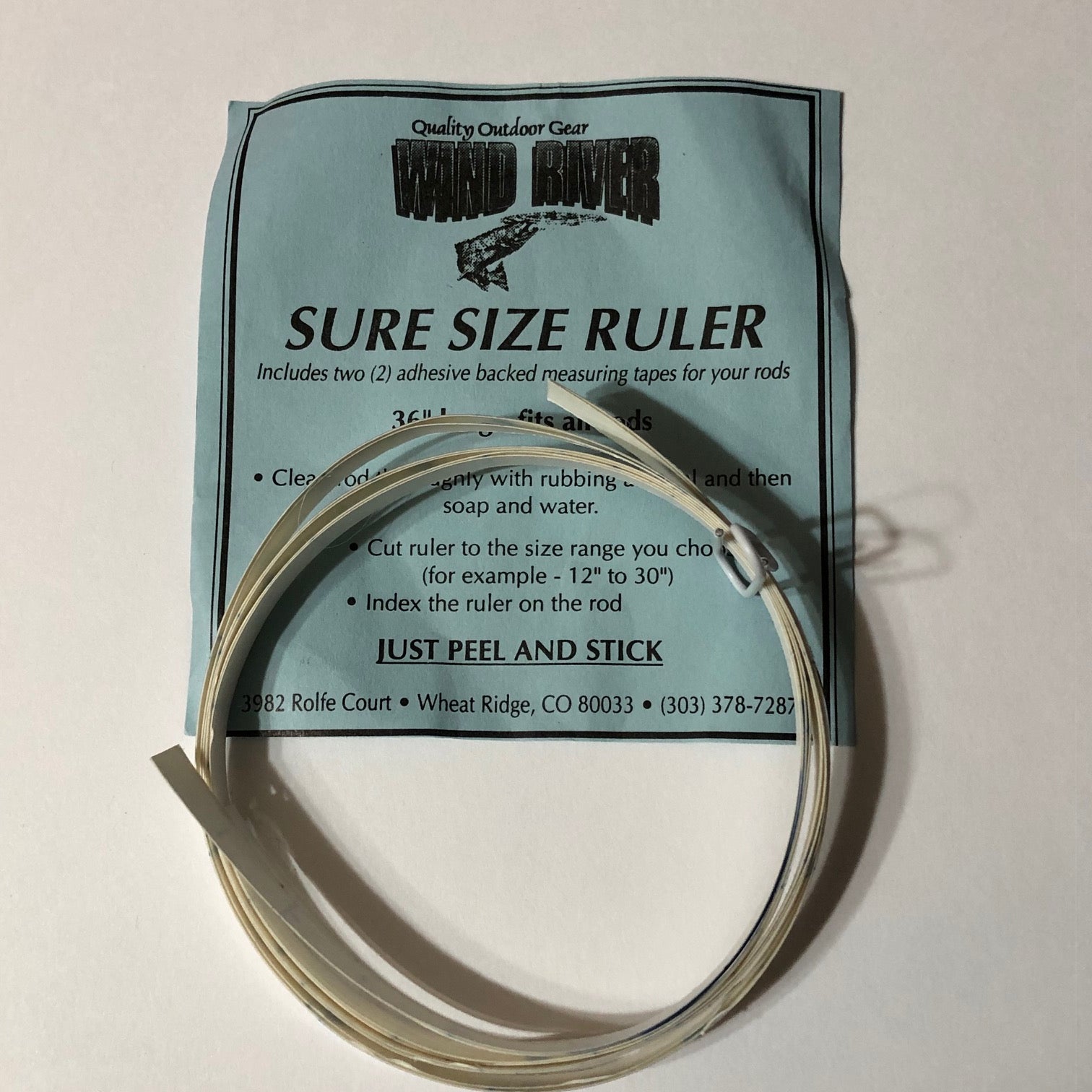 River Ruler Wind River Sure Size Ruler - Wilkinson Fly Fishing LLC