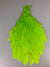 Hairline Dubbin Dyed over White Hen Cape - Chartreuse
