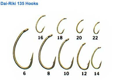 Dai-Riki #135 Scud/Pupa Hooks